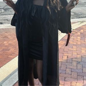 black off the shoulder dress